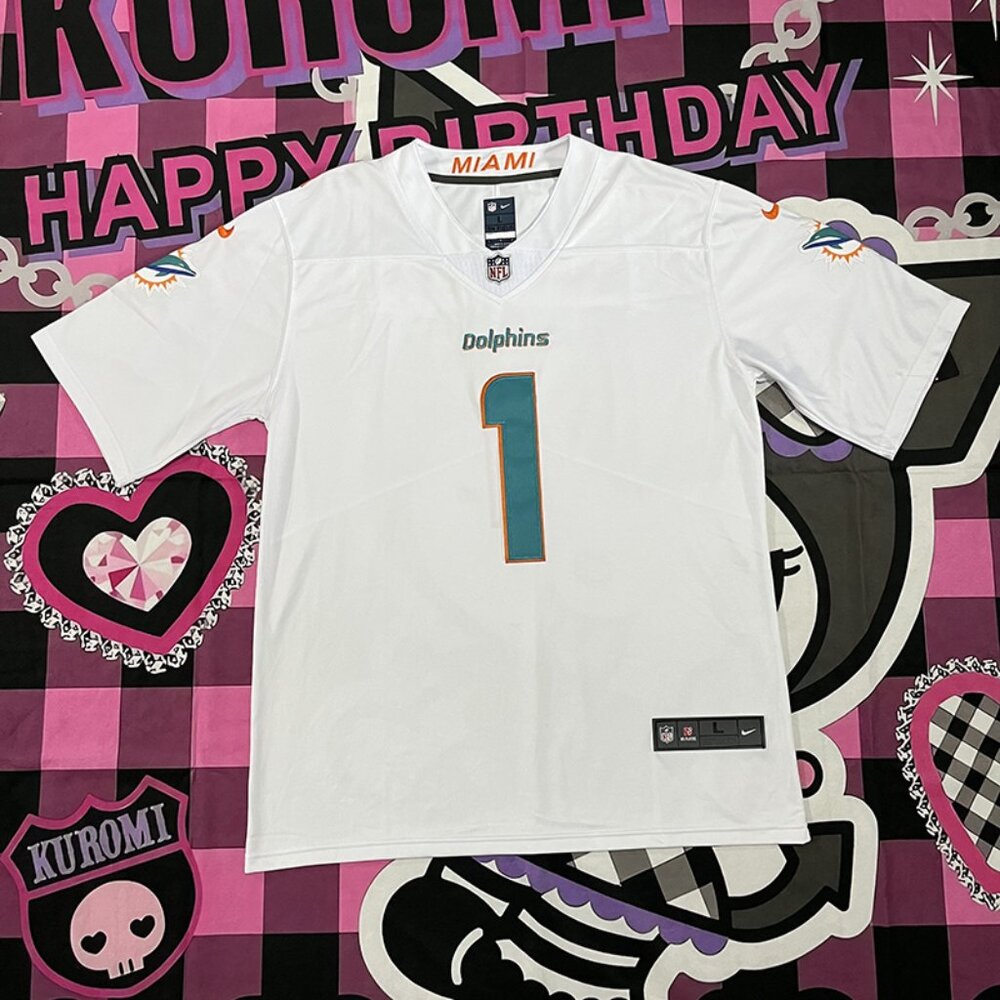Miami Dolphins White Jersey #1 TAGOVAILOA NFL